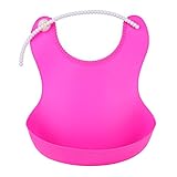 CHOJI Baby Bibs Waterproof Feeding (Pink)