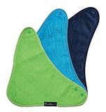 Mum 2 Mum Wonder Bib Bandana Multi-pack; Navy, Teal, Lime by Mum2Mum