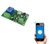 KKHMF 1チャンネル インチング 自己ロック Wi-Fi無線スイッチ5V / 12V コントロール コンピュータガレージドアに適用する