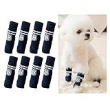 犬ソックス 柔らかい 犬 レッグウォーマー ペットソックス 8個 猫 犬用 レッグガード 犬ソックス 関節プロテクター 犬足舐め防止 けが予防 防寒 汚れ防止 お散歩用 室内用 レッグカバー-XL-推奨体重6.5~13kg以内