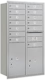 Salsbury Industries 3713d-13arp 4 C水平メールボックス、アルミニウム