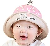 YY-Natuhi バケットハット ベビー用 帽子 ハット 男の子 女の子 サンバイザー 赤ちゃん 新生児 日よけ帽子 春夏 水玉柄 キッズ かわいい uvカット 綿 6~24ヶ月 子供 紫外線対策 