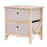 不二貿易 折りたたみチェスト2段 ナチュラル