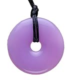 Teething Bling Amethyst Donut Pendant Teether Necklace [並行輸入品]