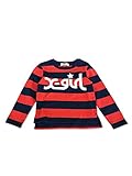 (エックスガール ステージス) X-girl Stages ﾛｺﾞ ﾎﾞｰﾀﾞｰ長袖Tｼｬﾂ 130cm レッド