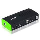 BESTEK ジャンプスターター バッテリーレスキュー 13600mAh マルチチャージャー 車用バッテリー充電器 カーエンジンスターター 緊急始動 出力5V/12V/19V モバイルバッテリー 非常用電源 パソコン/スマホ/iPhone緊急充電 LEDライト付き BTCS001