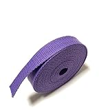 ECOKIJI(エコキジ)薄手 カバンテープ 厚み約1.4mm 綿ぽいポリエステル(幅32mm(長さ5m)ラベンダー(KTS32LV5)