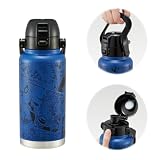 スケーター(Skater) ハンドル付 ステンレス ダイレクトボトル 1000ml 水筒 マグボトル スパイダーマン STD10H-A