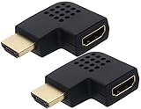 オーディオファン HDMI 変換アダプタ オス-メス 端子 方向変換 90度 2個セット