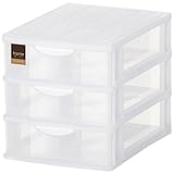 JEJ 収納ケース Fronte(フロンテ) ミニA4浅3段 ナチュラル (1個組)