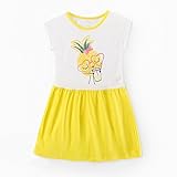 (プタス)Putars ベイビー服 子供服 女の子 ワンピース ドレス 半袖 パイナップル柄 可愛い オシャレ プリンセス 通園 発表会 旅行 記念日 プレゼント 3-9歳