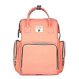 Travel Diaper Bag Backpack w/ Padded Infant Changing Mat,Adjustable Shoulder Straps, Removable Strol