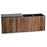 yamatei ベンチプランター120・木製・パイン(W122cm×D33.5cm×H44cm)(底穴なし)