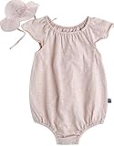 [Vaenait Baby]100%綿ベビー服女の子ロンパース肌着ボディスーツカバーオール帽子付きCupid Pink S