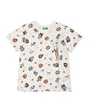 (ユナイテッドカラーズオブベネトン) UNITED COLORS OF BENETTON トップス KIDSパイレーツ総柄Tシャツ・カットソー トドラー ホワイト系その他 XXS (100cm相当)