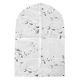 Prettyia スーツバッグ　　クローゼット　　オーガナイザー　　衣類　　防塵カバー　　ストレージ　　耐久性　　全3サイズ2様式 - 花, M