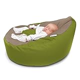 Rucomfy Luxury Cuddle Soft Gaga Baby Bean Bag (Olive Green) by RUComfy