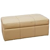 【ベージュ】収納付きトランクベンチ型ボックススツール（オットマン） / 【Royce】 ロイズ