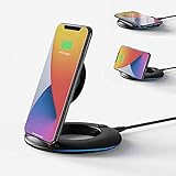 ワイヤレス充電器 折り畳み式 Lecone Qi 認証 最大10W 出力 galaxy s10 ワイヤレス充電 スマートフォンスタンド 伸縮