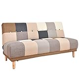 タンスのゲン ソファーベッド リクライニング パッチワーク Steed グレー 31200002 GY