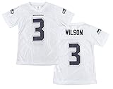 NFL Seattle Seahawks Russell Wilson # 3ユースガールズDazzleジャージー、M（7 / 8）