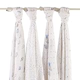 (エイデンアンドアネイ) aden+anais おくるみ ベビーブランケット 大判サイズ 10.night-sky【2043】【4枚セット】