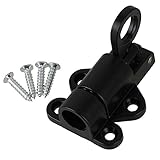 BQLZRブラックアルミニウムウィンドウキャビネット引き出しリングスプリングロード自動ドアボルトラッチロックネジで