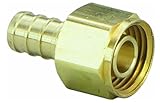 Viega PureFlowゼロリード真鍮PexクリンプLavアダプタwith 3 / 4 " x 3 / 4 "クリンプX Lav 3 Pack 46040VIE-3 3