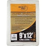 MERIT PRO 02170 9' x 12' Paper and Plastic Laminated Drop Cloth [並行輸入品]