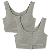 前あきブラジャー ラクブラ ノンワイヤー 挿入パッド付 【着脱しやすい】 術後 入院 乳がん セルフェア CI4055