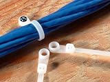 Cable Ties 8" Natural with Mounting Head 100 Pcs. USA by Parts Express [並行輸入品]