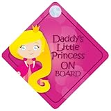 DLP011 Daddy's Little Princess On Board Car Sign New Baby / Child Gift / Present / Baby Shower Surpr