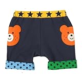 ホットビスケッツ(MIKIHOUSE) サイドにドン ワッペン付き６分丈パンツ 100 オレンジ(12)