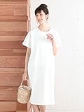 Angeliebe エンジェリーベ 産後用 授乳服 半袖 ワンピース tシャツ ワンピ M ～ L ホワイト 30105 30105102