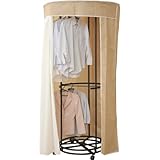 洗えるカバー付き 回転ハンガーラック(直径102cm) DH-9000