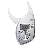 デジタル体脂肪キャリパー測定LCDモニタ電子脂肪アナライザテープ