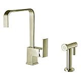 Whitehaus wh2070824シングルハンドル蛇口with Sideスプレー WH2070824-BN 1