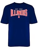 NCAA Illinois IlliniメンズEverlastingティー、M、ネイビー