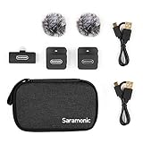 Saramonic サラモニック 2.4G超小型ワイヤレスマイクシステム(送信機×2台、ライトニング出力端子受信機×1台） ブラック Blink100-B4
