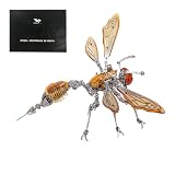OBIOCKIDAY(オビオックデイ) 3Dメタルパズル ハチモデルキット LEDライト付き 420個 DIY組み立てパズル 大人用 対象年齢16歳以上