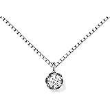 [Diamond Lab] ダイヤモンド ネックレス レディース 一粒 0.07ct 6本爪 ベネチアンチェーン [ギフトボックスセット]