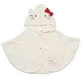 ハローキティ サンリオ なりきり 変身 マント　フリース素材 女の子 ジャンパー コート ポンチョ ハロウィン fo-ek7950 80-90cm アイボリー
