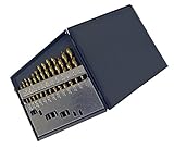 Chicago Latrobe 2550 Series Cobalt Steel Jobber Length Drill Bit Set With Metal Case, TiN Coated, 13