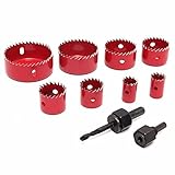 Generic 8Pcs Hole Saw Cutting Set With Hex Wrench Wood Alloy Iron Cutter
