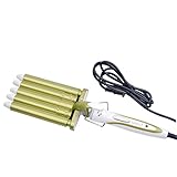 ヘア アイロン ウェーブアイロン（16mm） 5連バレルのウェーブアイロン 【最高温度220℃】 ゴージャスカール ヘアスタイリング グリーン