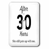 Tory Anneコレクション引用 – 後30年She Still Puts Up With Me。 – 照明スイッチカバー – シングルトグルスイッチ( LSP _ 236261 _ 1 )