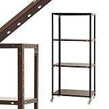 スマートラック NSTRK-546 幅70×奥行40×高さ154.5cm 4段 ブラウン 80㎏/全