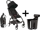 BabyZen YOYO Stroller - Black/Black + BabyZen YOYO Cup Holder by Baby Zen