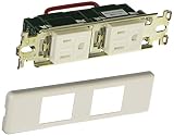 パナソニック(Panasonic) コスモシリーズワイド21 省スペース用埋込接地ダブルコンセント ホワイト WN115217SW
