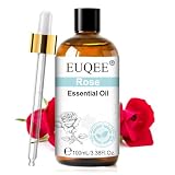 EUQEE エッセンシャルオイル ローズ アロマオイル 天然100％ ローズ精油 100ml アロマ 加湿器・ディフューザー・アロマストーン・お風呂